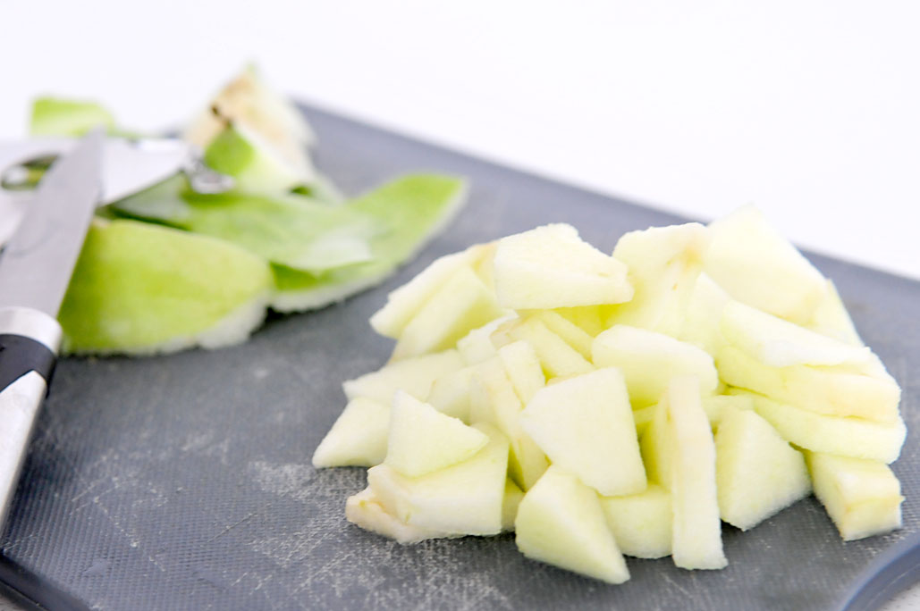 Voedzaam ontbijt met havermout en appel