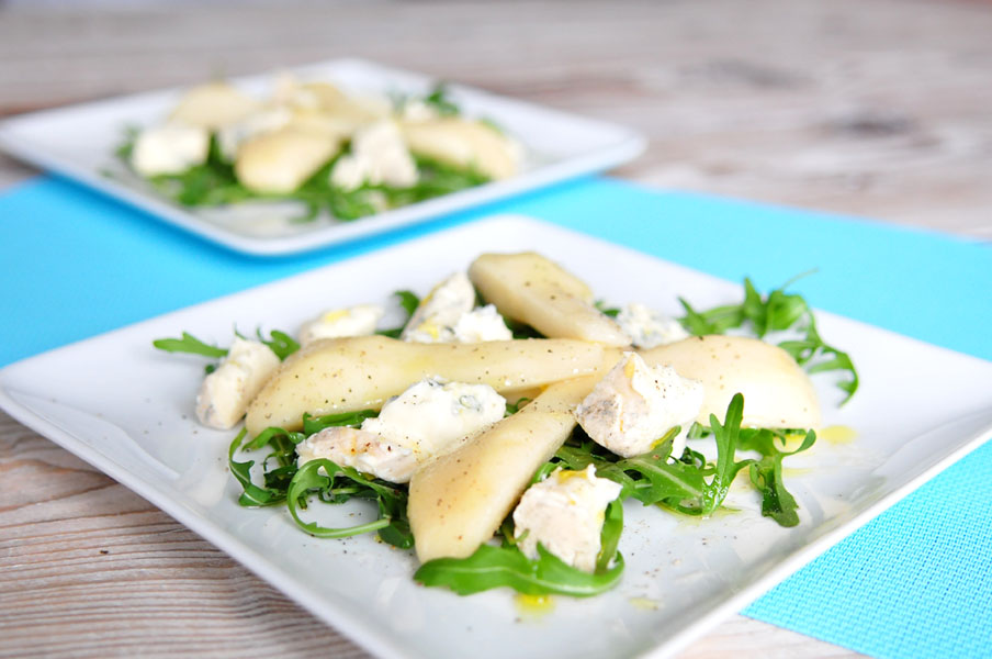 salade van peer en gorgonzola