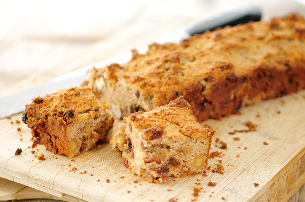 koolhydraatarme appeltaart cake met noten