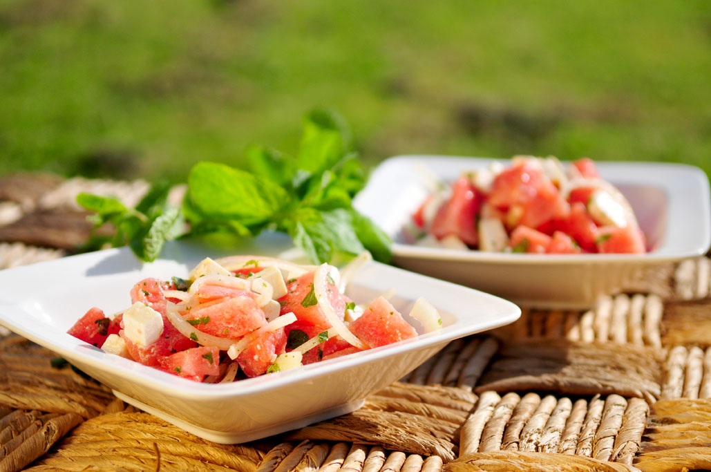 watermeloensalade-feta-munt