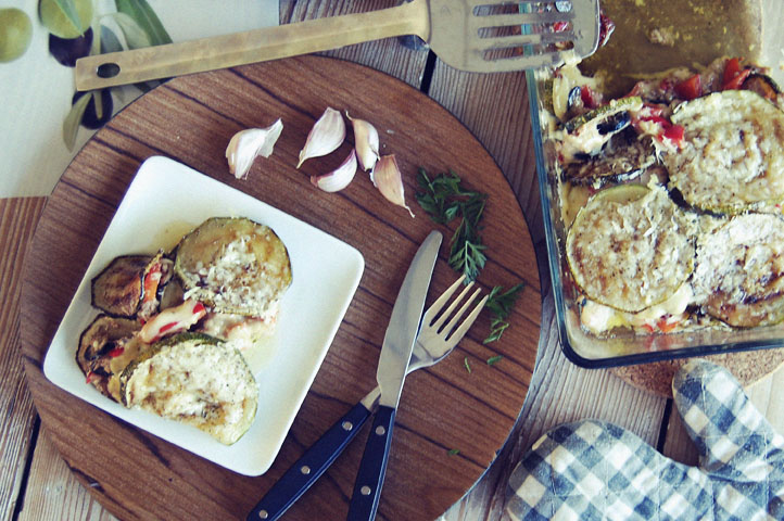 Koolhydraatarme lasagne van courgette en tonijn