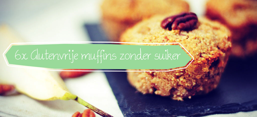 6x glutenvrije muffins zonder suiker