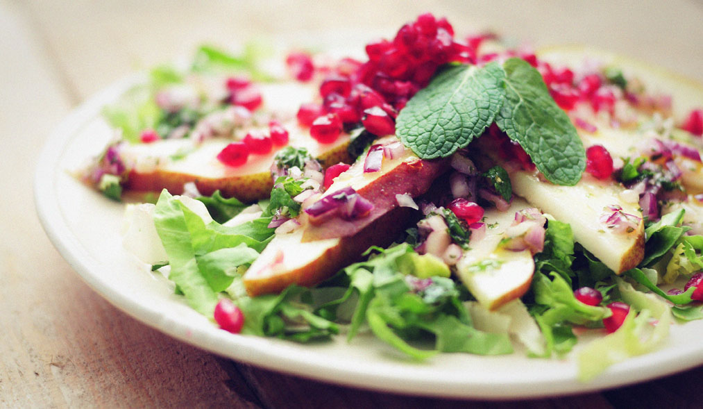 Peer granaatappel salade