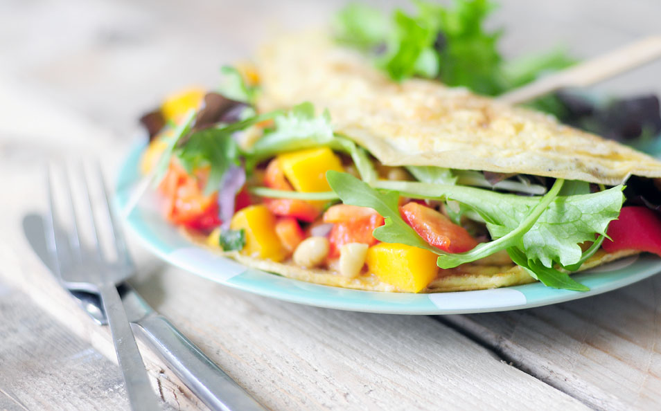 gevulde omelet met salade 02