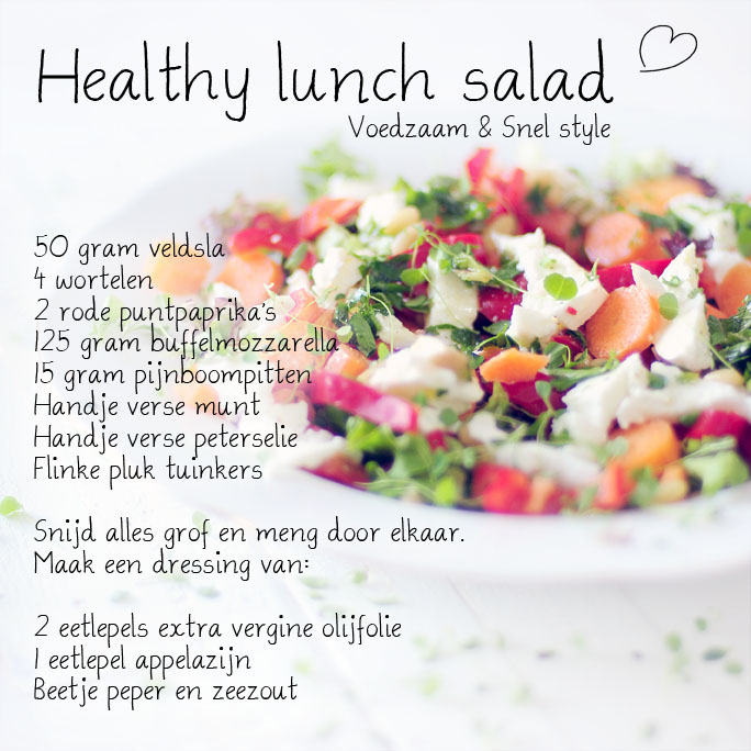Healthy lunch salad