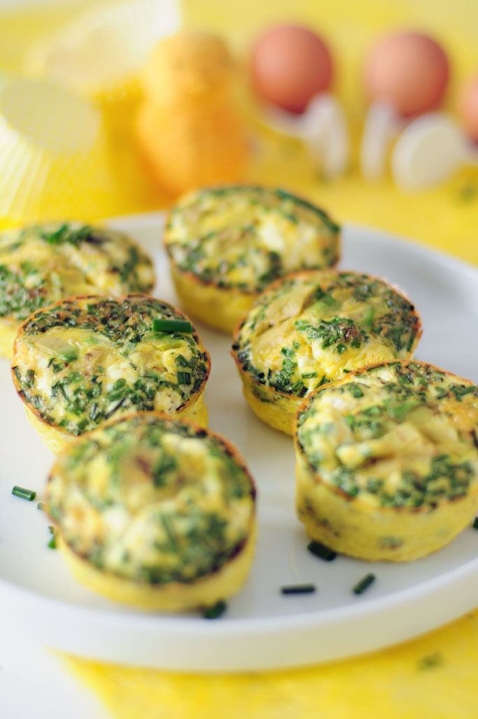 Ei muffins met avocado