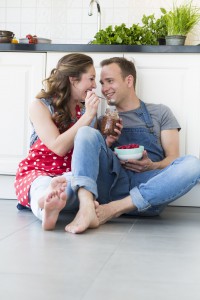 Jennifer en Sven in de keuken