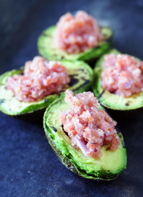 gevulde avocado's