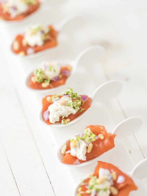 Amuse met zalm-Voedzaam