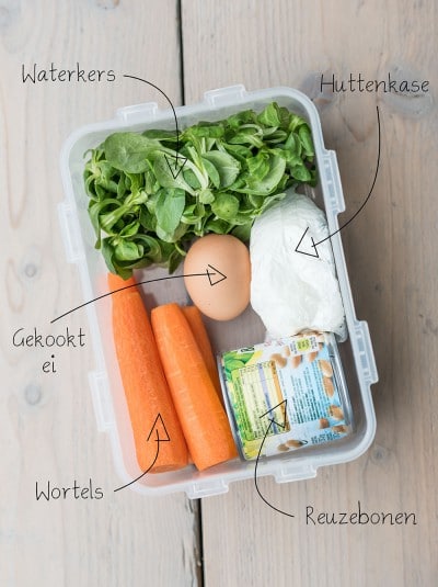 Salade voor naar het werk