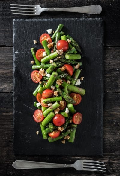 Groene asperge salade