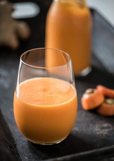 Mango wortel smoothie met gember