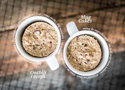 mug cake ontbijt