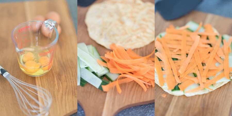 Wrap van ei en zalm recept