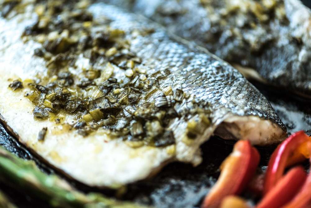 zeebaars uit de oven