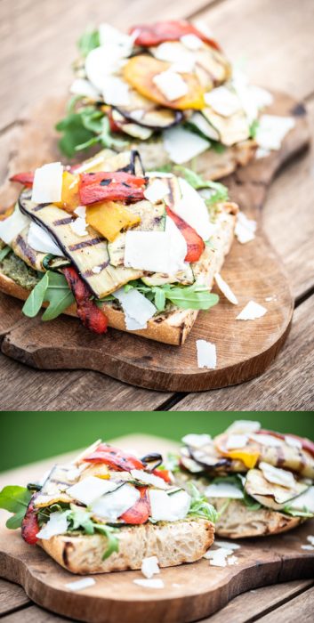 bruschetta met gegrilde groenten