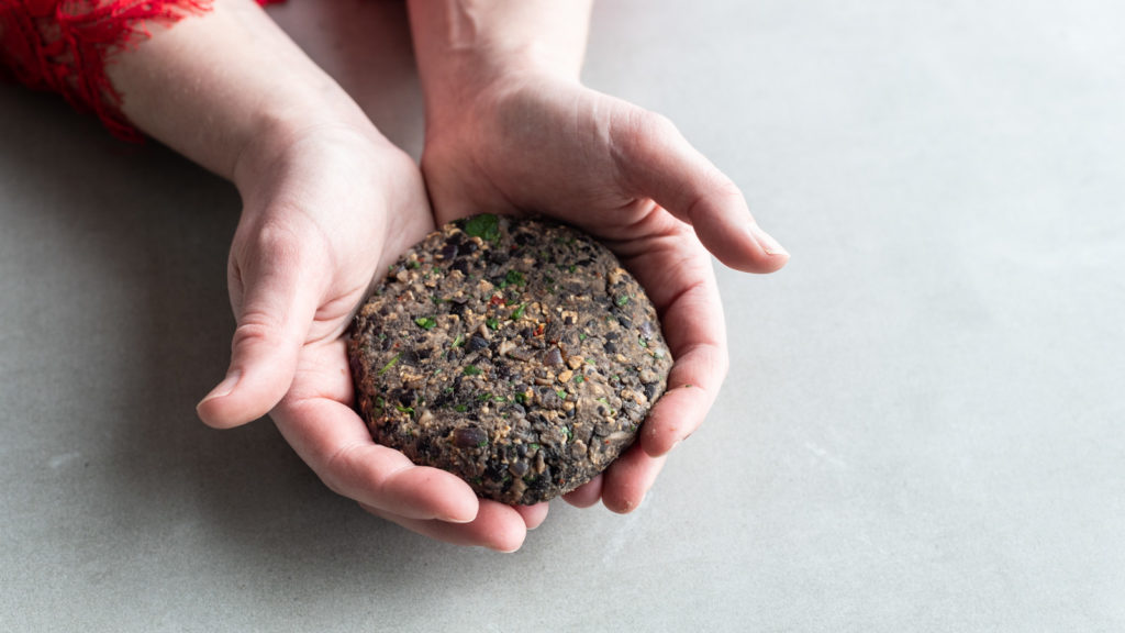 veganistische burger maken