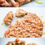 Afbeelding van bereidde focaccia in drie stappen van het recept