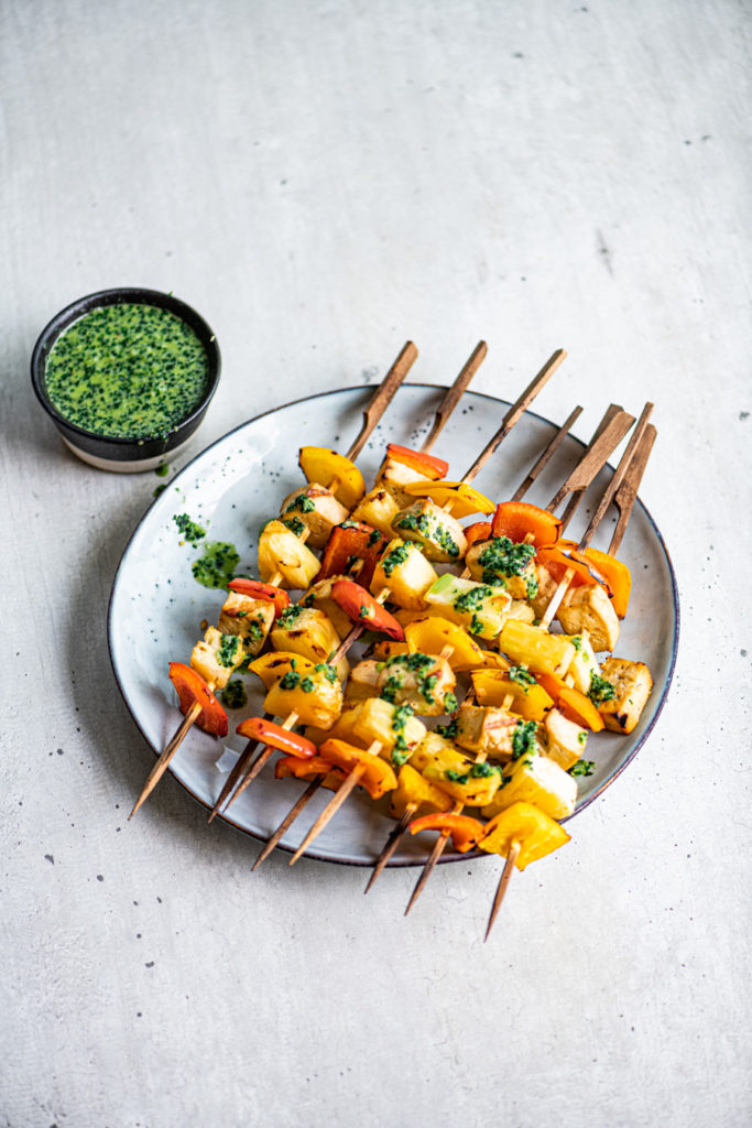 tofu ananas spiesen