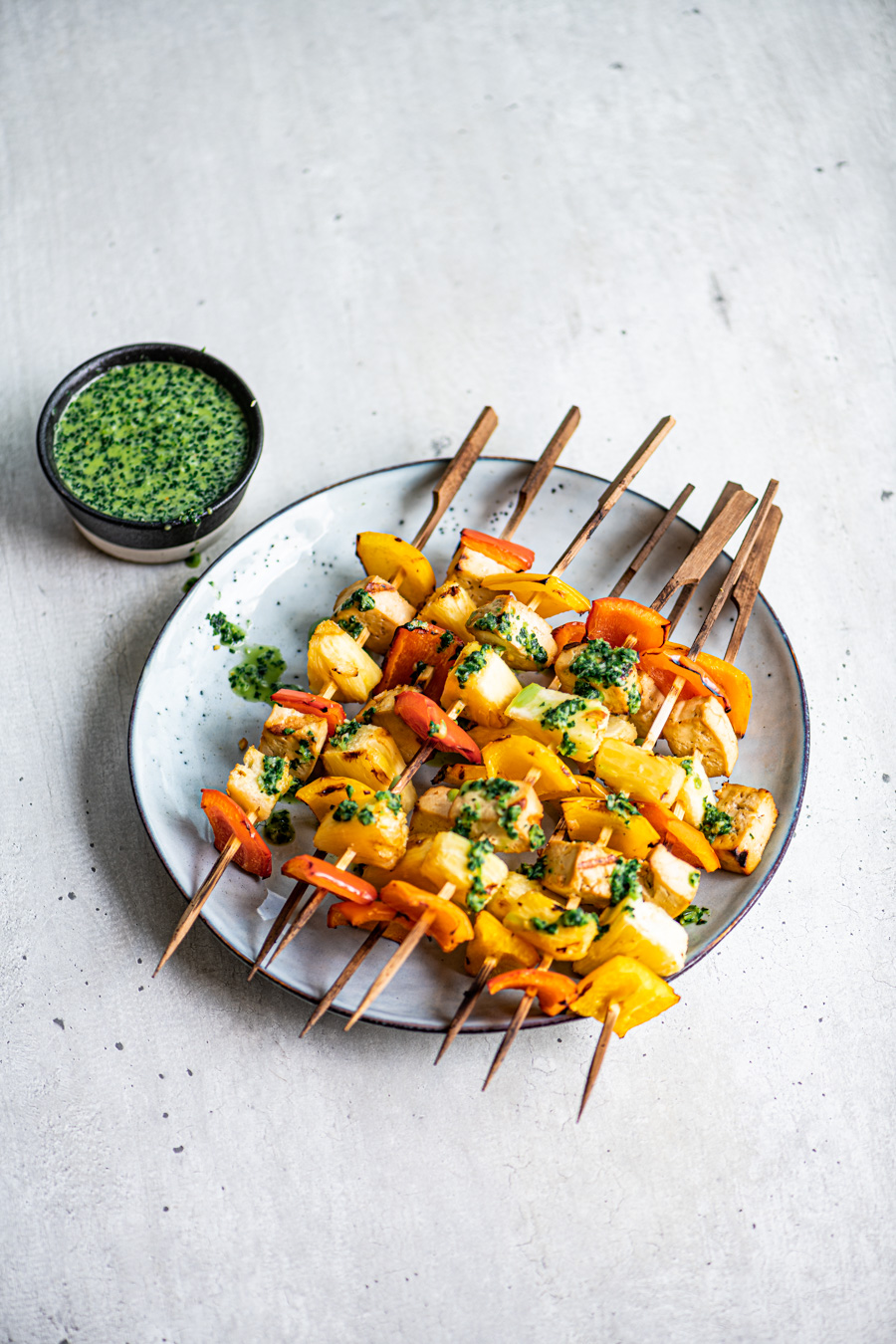 tofu ananas spiesen
