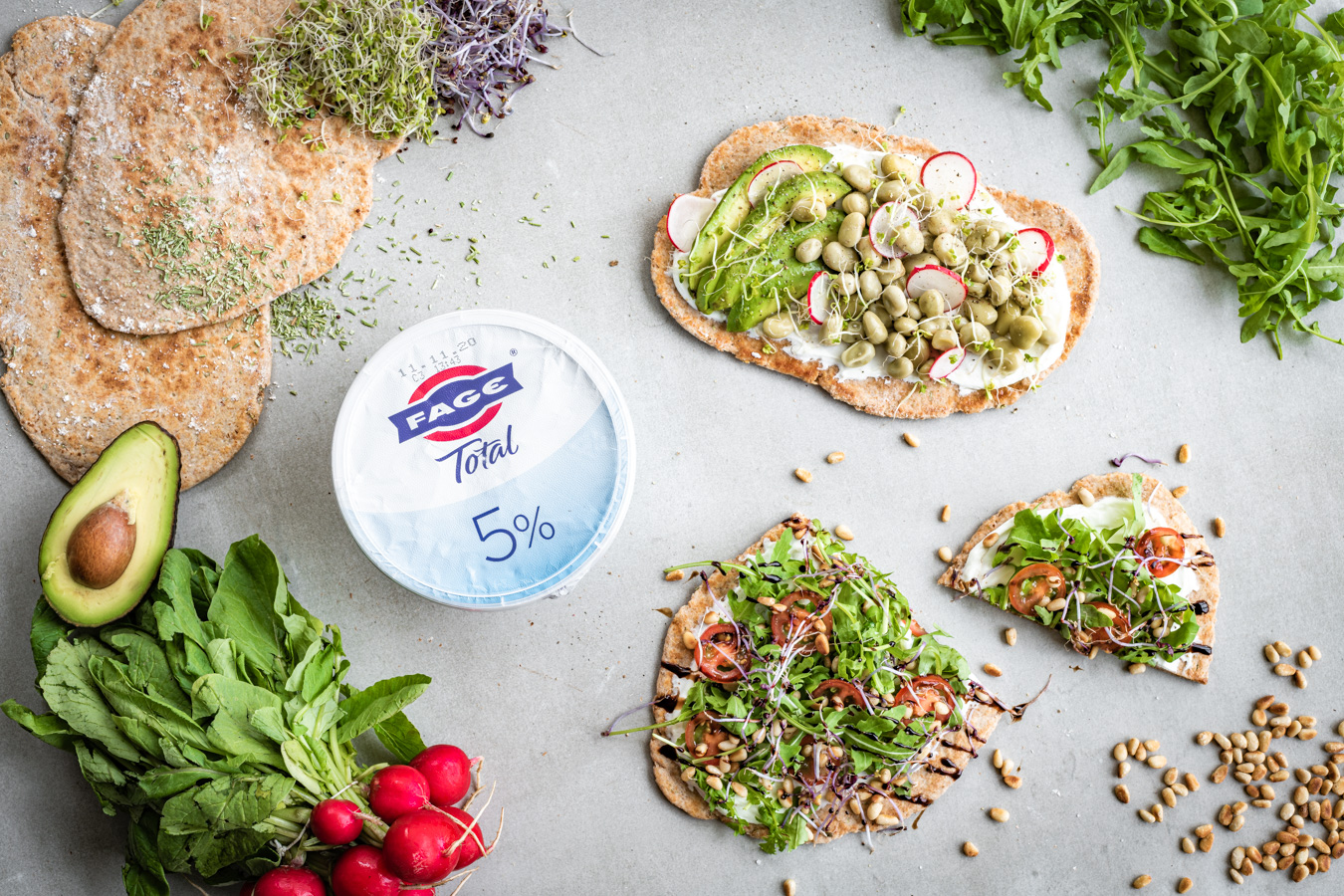 naan met FAGE Total 5%