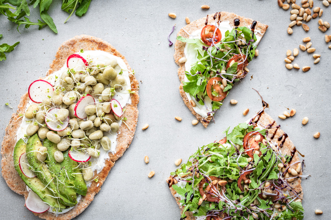 naan broodjes met FAGE Total 5%