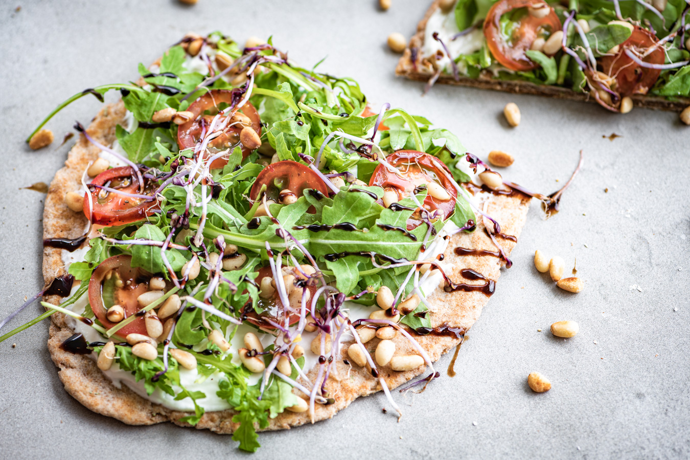 naan broodjes met FAGE Total 5%