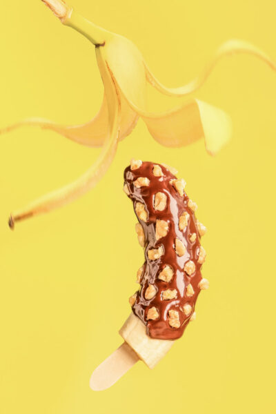 Recept voor banaan met chocolade en walnoot