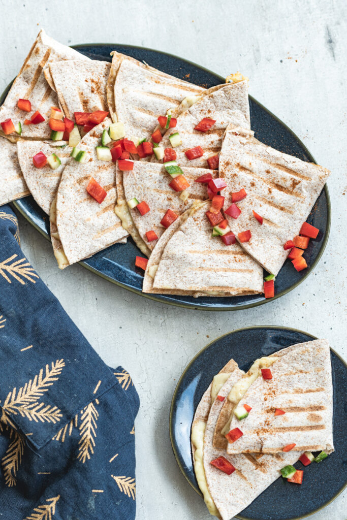 simpele quesadillas met paprika